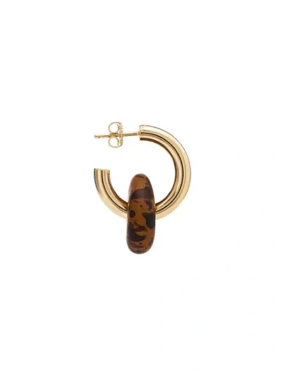 Shop Beaufille Gold-plated Yang Circle Hoop Earrings In Yellow Gold