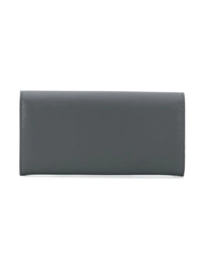 Shop Fendi Continental Wallet - Grey