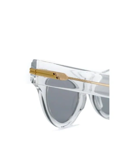 Shop Bottega Veneta Oversized Cat-eye Sunglasses In White
