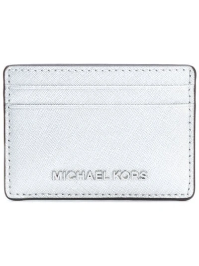 Shop Michael Michael Kors 'jet Set Travel' Cardholder - Metallic