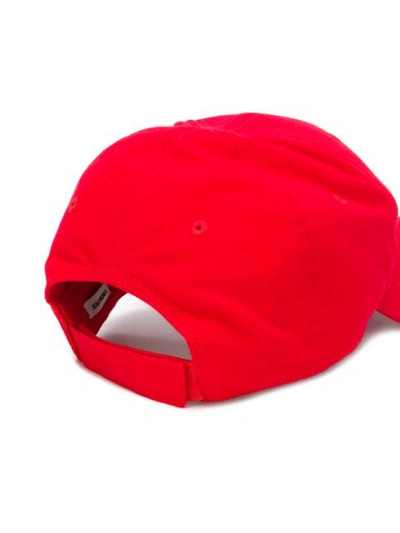 Shop Balenciaga Femme Baseball Cap In Red