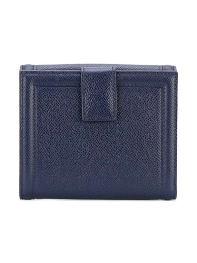 Shop Ferragamo Salvatore  Vara French Wallet - Blue