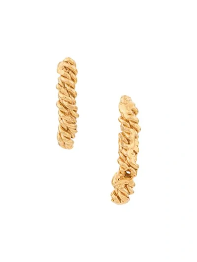 Shop Alighieri The Labyrinth Earrings In Gold
