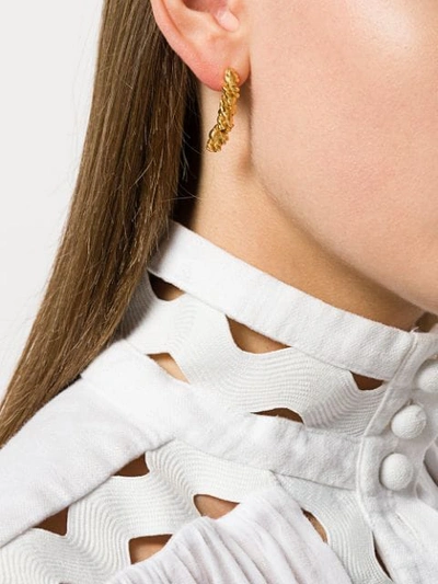 Shop Alighieri The Labyrinth Earrings In Gold