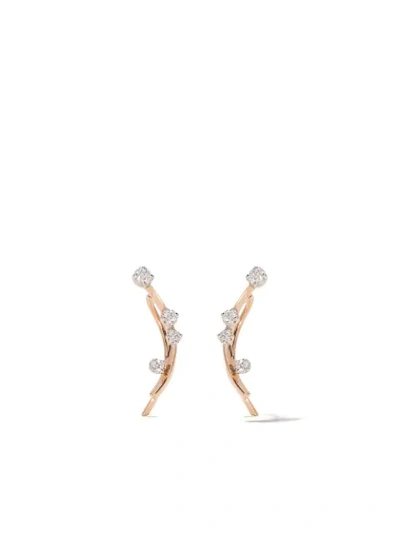 Shop As29 18kt Rose Gold Mye Diamond Earrings