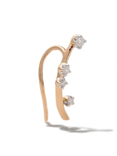 Shop As29 18kt Rose Gold Mye Diamond Earrings