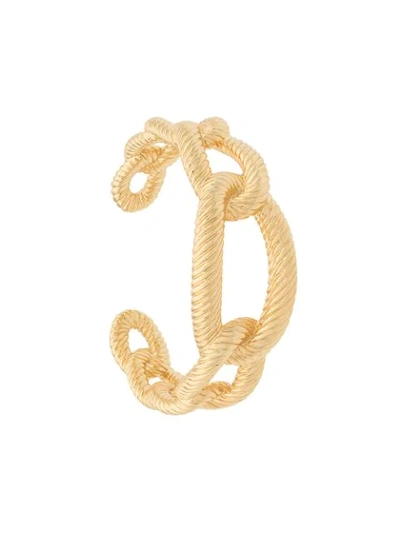 Shop Aurelie Bidermann Chainlink Cuff In Gold