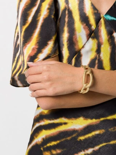 Shop Aurelie Bidermann Chainlink Cuff In Gold