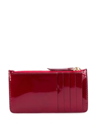 Shop Maison Margiela Card Holder Wallet In Red
