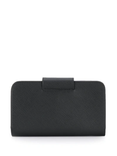 Shop Prada Saffiano Leather Wallet In Black