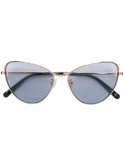 Shop Stella Mccartney Cat Eye Sunglasses In Metallic