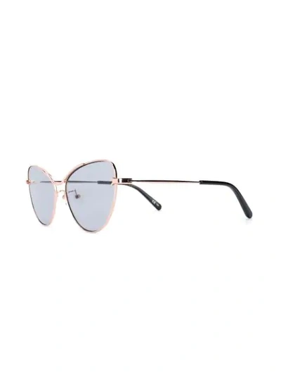 Shop Stella Mccartney Cat Eye Sunglasses In Metallic