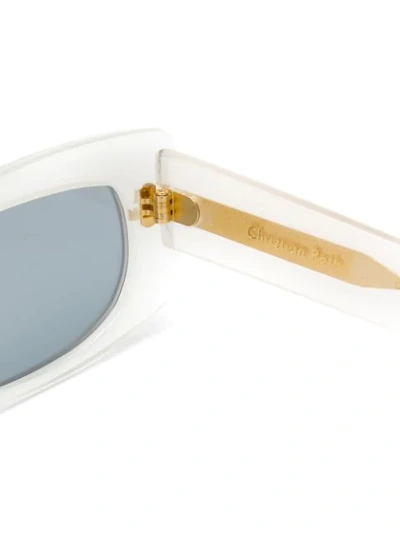 Christian Roth Dreesen Rectangular Sunglasses In White