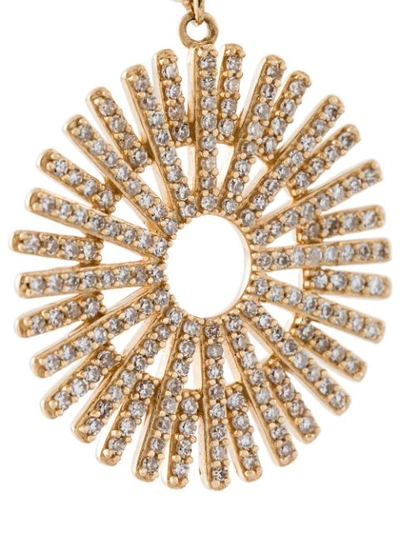 Shop Astley Clarke 'rising Sun' Diamond Earrings In Metallic