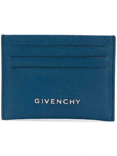 Shop Givenchy Logo Cardholder - Blue