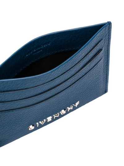 Shop Givenchy Logo Cardholder - Blue