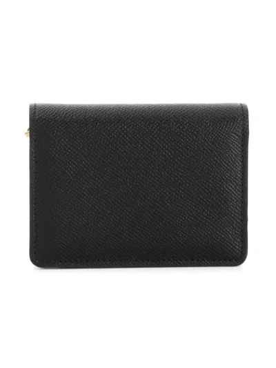 Shop Dolce & Gabbana Embellished Logo Purse In Black