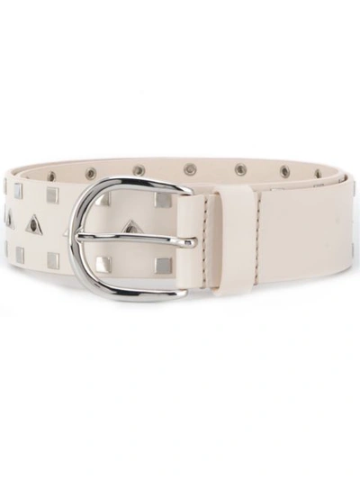 Shop Isabel Marant Studded Belt In White