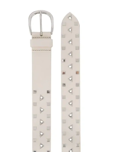 Shop Isabel Marant Studded Belt In White