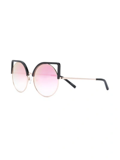 Shop Matthew Williamson Klassische Cat-eye-sonnenbrille In Metallic
