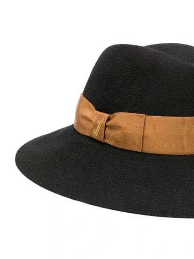 Shop Borsalino Ribbon Hat In Black