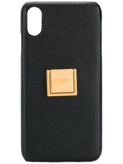 Shop Saint Laurent Iphone X Case With Ring In 1000