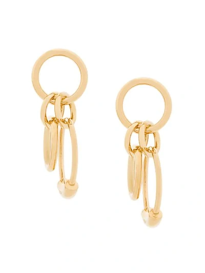 Shop Chloé Reese Earrings In Metallic