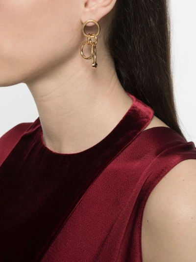 Shop Chloé Reese Earrings In Metallic