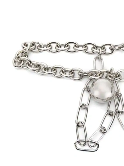 Shop Marni Chain Link Belt In Silver