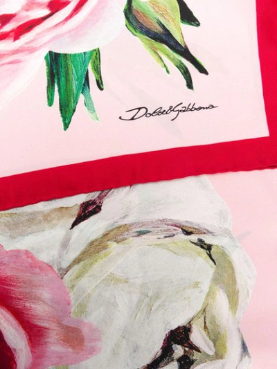 Shop Dolce & Gabbana Twill-seidenschal Mit Print - Mehrfarbig In Multicolour