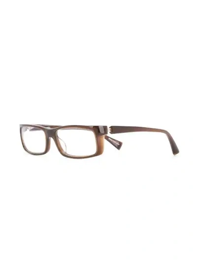 Shop Alain Mikli Square Glasses In Brown