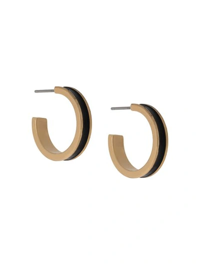Shop Isabel Marant Medium Hoop Earrings In Gold