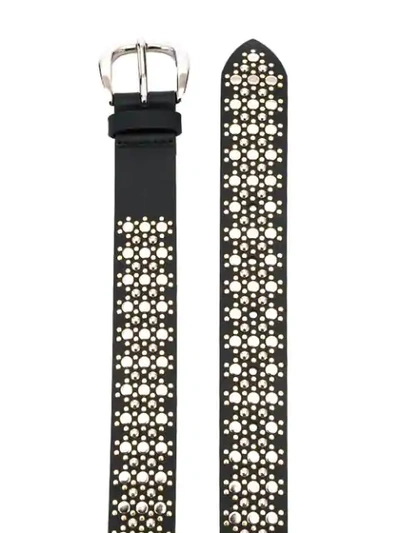 Shop Orciani Studded Belt In Black