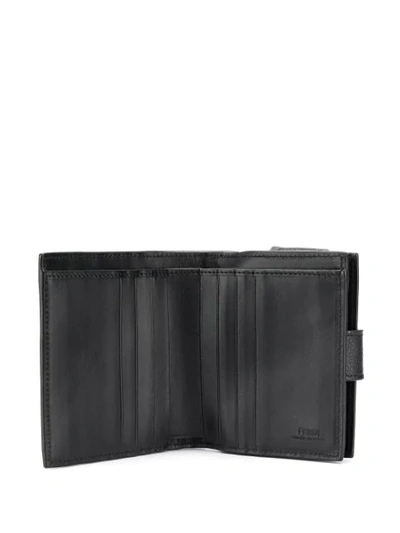 Shop Fendi Bi-fold Wallet In F13vk Maya Nero