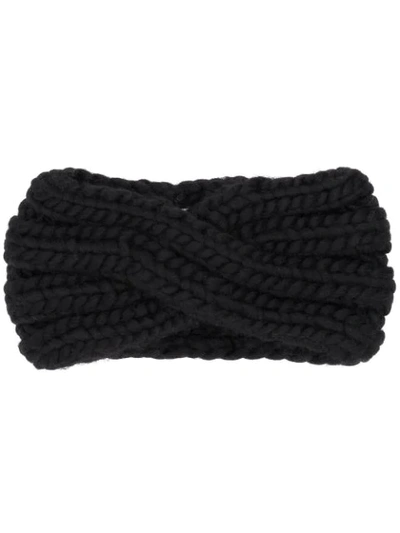 Shop Eugenia Kim Knitted Hair Band In Black