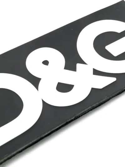 Shop Dolce & Gabbana D&g Tape Patch In Black