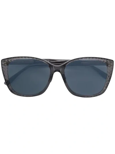 Shop Bottega Veneta Square Sunglasses In 灰色
