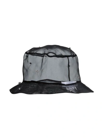 Shop Ruslan Baginskiy Embellished Bucket Hat In Black