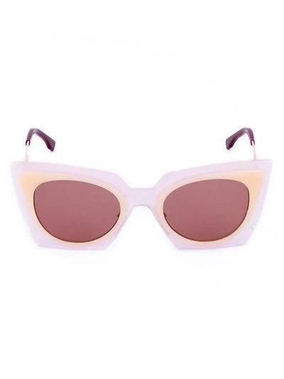 Shop Fendi Cat-eye Sunglasses In Pink