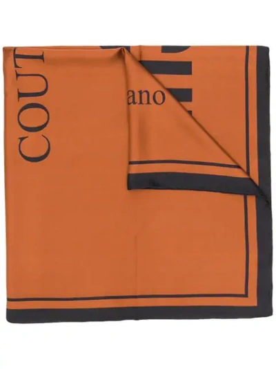 Shop Moschino Pure! Square Scarf In Brown