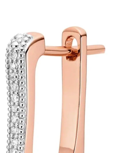Shop Monica Vinader Alta Capture Huggie Diamond Earrings In Gold