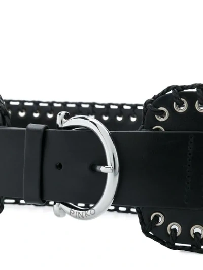 Shop Pinko Waist Belt In Black