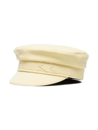 Shop Ruslan Baginskiy Baker Boy Cap In Yellow