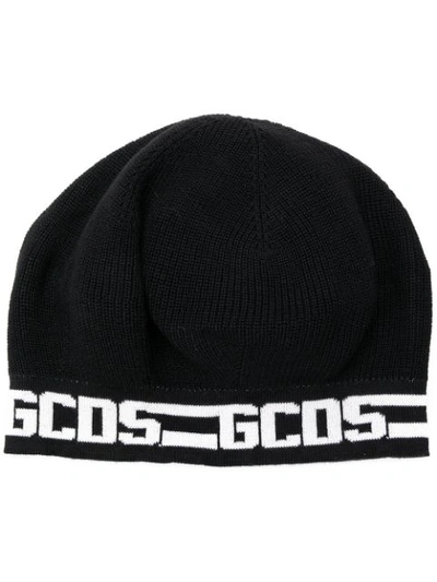 Shop Gcds Logo Knitted Beanie - Black