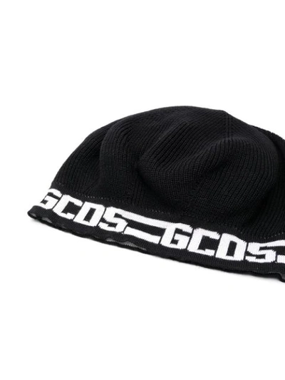 Shop Gcds Logo Knitted Beanie - Black