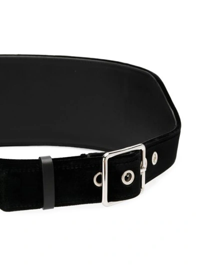 Shop Jil Sander Corset Belt In Black