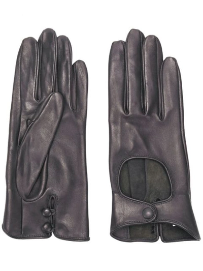 Shop Nina Ricci Driving Gloves In Grey