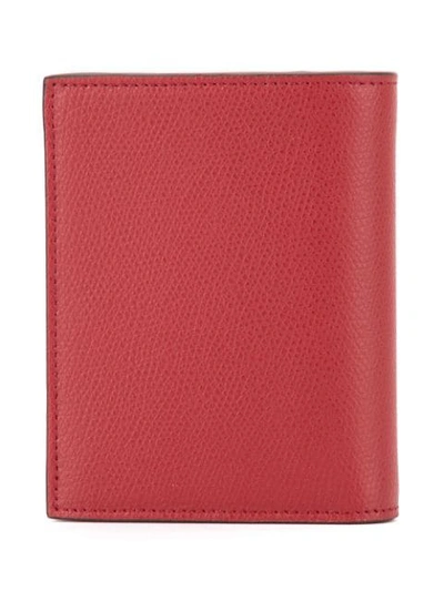 Shop Fendi F Logo Wallet In Red