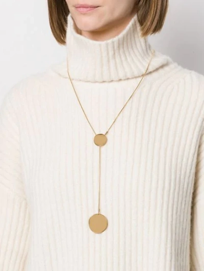 Shop Isabel Marant Petal Long Necklace In 19a Gold