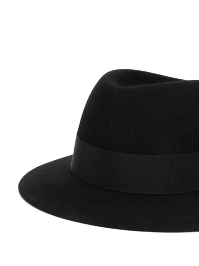 Shop Saint Laurent Wide-brim Fedora In 1000